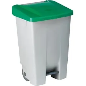 Gastro Odpadkový kôš nášľapný 80 l, sivá/zelená