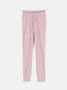 GATE Prúžkované bavlnené pyžamové nohavice #7929082