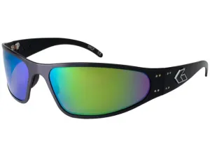 Slnečné okuliare Wraptor Polarized Gatorz® – Brown Polarized w/ Green Mirror, Čierna (Farba: Čierna, Šošovky: Brown Polarized w/ Green Mirror) #5809481