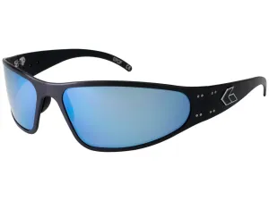 Slnečné okuliare Wraptor Polarized Gatorz® – Smoke Polarized w/ Blue Mirror, Čierna (Farba: Čierna, Šošovky: Smoke Polarized w/ Blue Mirror)