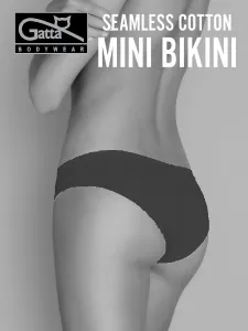 Briefs Gatta 41595 Seamless Cotton Mini Bikini S-XL black/black black #8563546