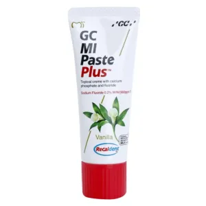 GC MI Paste Plus remineralizačný ochranný krém pre citlivé zuby s fluoridom príchuť Vanilla 35 ml #882861