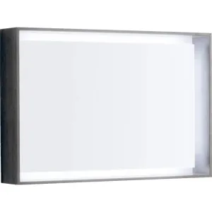 Geberit Citterio - Zrkadlo 884x584 mm s LED osvetlením, sivohnedý dub 500.572.JJ.1