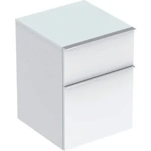 Geberit iCon - Bočná skrinka 450x600 mm, 2 zásuvky, matná biela 841045000