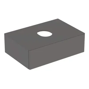 Geberit VariForm - Umývadlová skrinka, 750x510x235 mm, 1 zásuvka a zápachová uzávierka, lávová 501.160.00.1