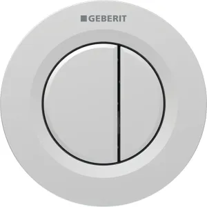 Geberit Splachovacie systémy - Oddialené ovládanie splachovania typ 01, 2-činné, pre nádržku pod omietku 8 cm, easy to clean, matný chróm 116.043.JQ.1