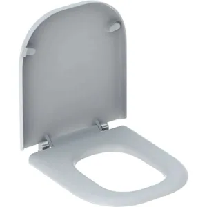 Geberit Selnova Comfort - Bezbariérové WC sedadlo Square, duroplast, biela 500.793.01.1
