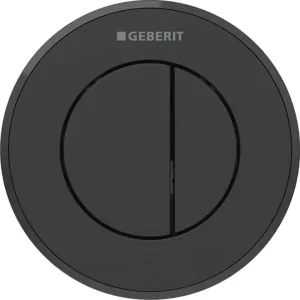 Geberit Splachovacie systémy - Oddialené ovládanie splachovania typ 10, 2-činné, easy to clean, matná čierna 116.055.16.1