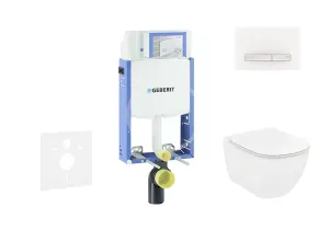 GEBERIT - Kombifix Modul na závesné WC s tlačidlom Sigma50, alpská biela + Ideal Standard Tesi - WC a doska 110.302.00.5 NF8
