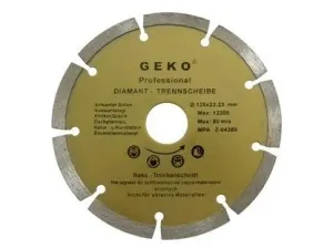GEKO Diamantový rezný kotúč segmentový, 125 × 22 mm