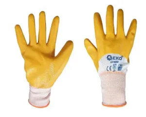 Geko Ochranné rukavice potiahnuté nitrilom veľkosť 10 G73553