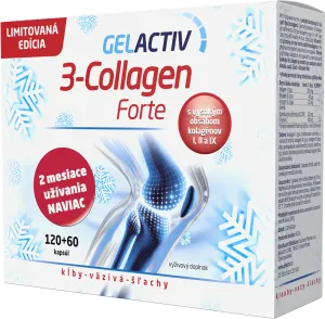 GELACTIV 3-Collagen Forte Darčeková edícia cps (limitovaná edícia) 120+60 zadarmo (180 ks), 1x1 set