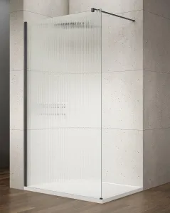 GELCO - VARIO BLACK jednodielna sprchová zástena na inštaláciu k stene, sklo nordic, 700  GX1570-06