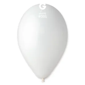 Balóniky 100 ks biele - 30 cm pastelové - SMART