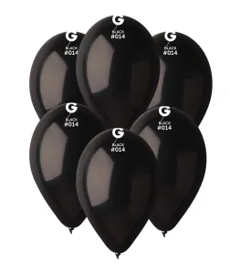 Balóniky 100 ks čierne 26 cm pastelové - SMART