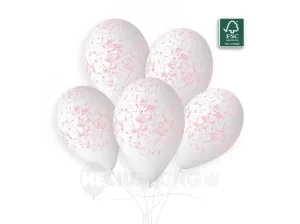 Gemar Balón - Mramor ružový 33 cm 50 ks