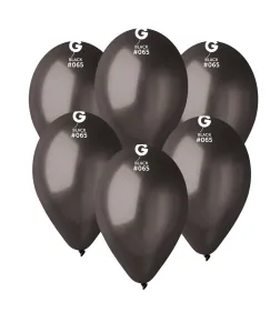 Gemar Balónik metalický čierny 26 cm 100 ks