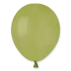 Gemar Balónik pastelový olivový 13 cm 100 ks