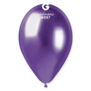 Balónik latexový 33 cm chrómový fialový 1 ks