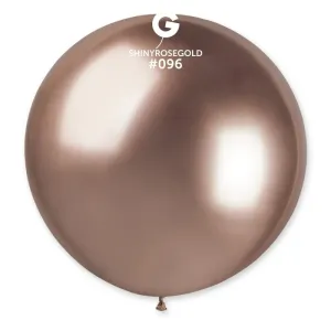 Gemar Guľatý chrómový balónik SHINY ružovo-zlatý 80 cm