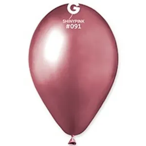 Balóniky chrómované 50 ks ružové lesklé – priemer 33 cm