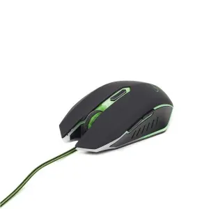 GEMBIRD myš MUSG-001-G optická, zeleno-čierna, 2400 dpi, USB