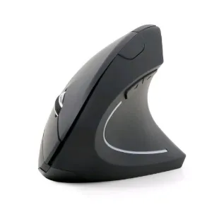 GEMBIRD myš MUSW-ERGO-01, vertikálna, bezdrôtová, USB receiver, čierna