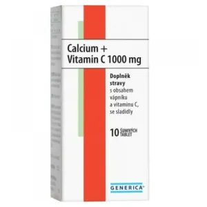 Generica Calcium + Vitamin C 1000 mg 10 šumivých tabliet #131940