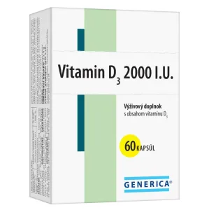 GENERICA Vitamín D3 2000 I.U. 60 kapsúl #127775