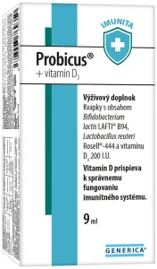 Generica Probicus + vitamín D3 kvapky 9 ml