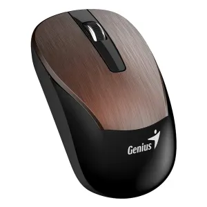 Genius Myš Eco-8015, 1600DPI, 2.4 [GHz], optická, 3tl., bezdrôtová USB, čierno-hnedá, Intergrovaná