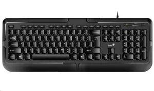 Genius KB-118, klávesnice CZ/SK, klasická, voděodolná typ drátová (USB), černá