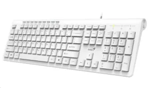 Genius Slimstar 230, klávesnice CZ/SK, klasická, drátová (USB), bílá
