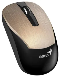 Genius Myš Eco-8015, 1600DPI, 2.4 [GHz], optická, 3tl., bezdrôtová USB, čierno-zlatá, Intergrovaná