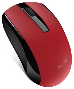 Genius Myš Eco-8100, 1600DPI, 2.4 [GHz], optická, 3tl., bezdrôtová USB, červená, Intergrovaná