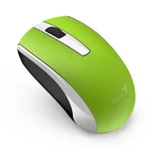 Genius Myš Eco-8100, 1600DPI, 2.4 [GHz], optická, 3tl., bezdrôtová USB, zelená, Intergrovaná #1255822