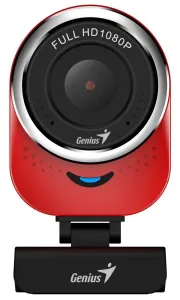 Genius Full HD Webkamera QCam 6000, 1920x1080, USB 2.0, červená, Windows 7 a vyšší, FULL HD, 30 FPS
