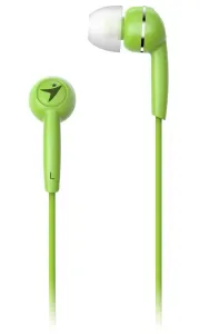 Genius HS-M320, sluchátka, bez ovládání hlasitosti, zelené, špuntová typ 3.5 mm jack
