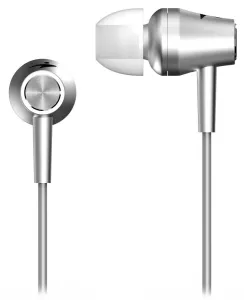 Genius HS-M360, sluchátka, bez ovládání hlasitosti, stříbrné, špuntová typ 3.5 mm jack