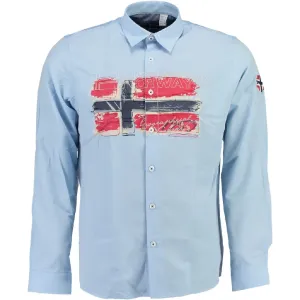 Pánska košeľa Geographical Norway model Zacolino 100 - Svetlo modrá / M