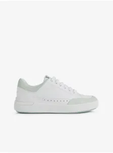 Green-White Women's Leather Sneakers Geox Dalyla - Women #441309