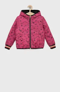 Detská obojstranná bunda Geox ružová farba