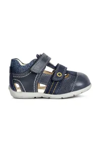 Detské kožené sandále Geox tmavomodrá farba #9175024