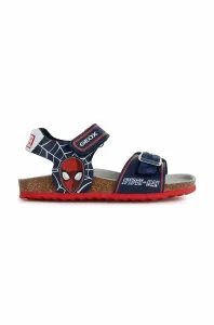 Detské sandále Geox x Marvel tmavomodrá farba