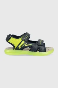 Detské sandále Geox zelená farba