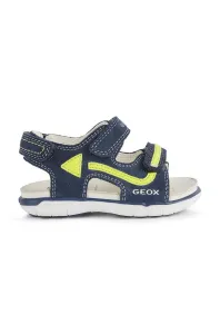 Detské semišové sandále Geox tmavomodrá farba #220010