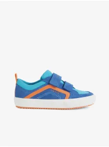 Modré chlapčenské semišové topánky Geox Alonisso #208279