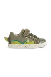 Detské topánky Geox zelená farba #216814