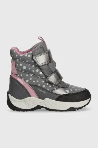 Detské zimné topánky Geox šedá farba #8921863