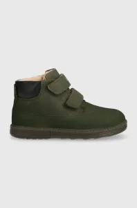 Detské zimné topánky Geox zelená farba